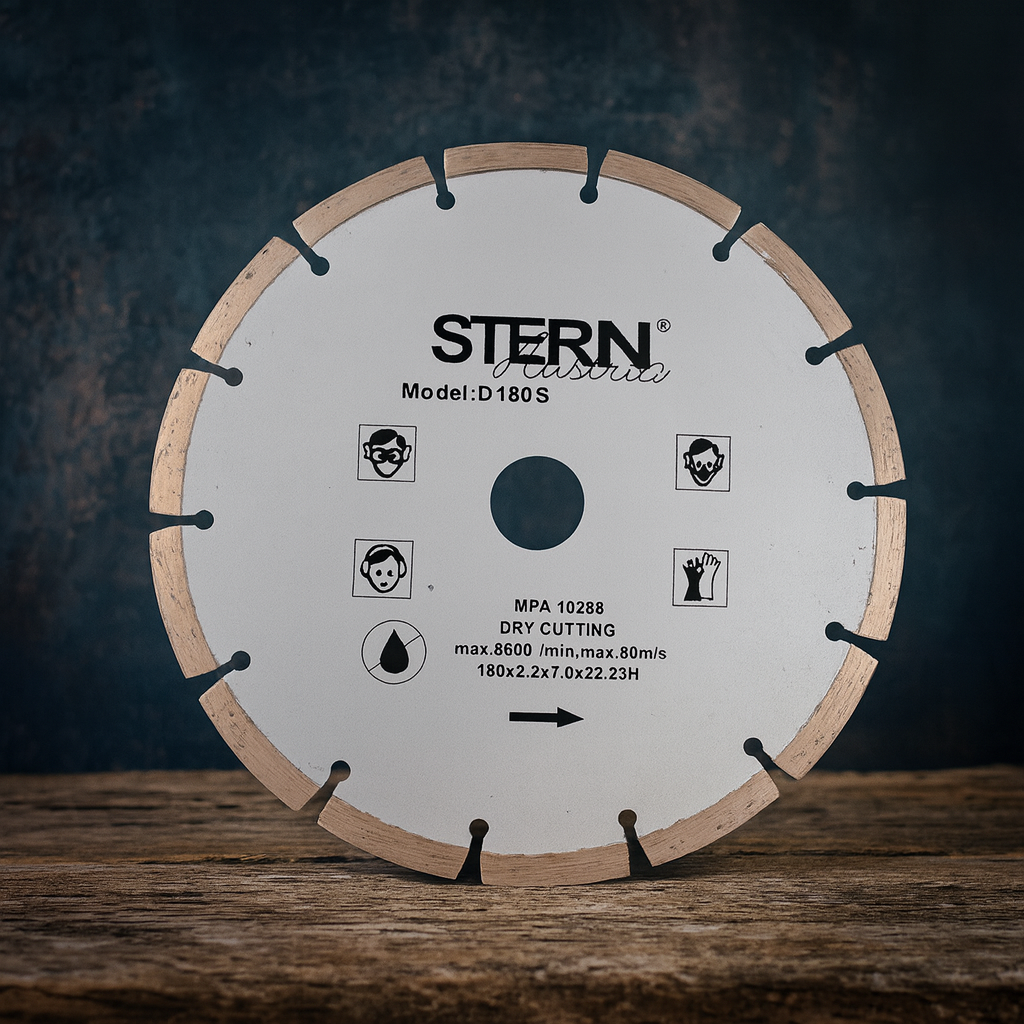 Диск алмазний сегментний STERN S 125×1,9×7,7×22,23 мм для сухого різання цегли, черепиці та шиферу