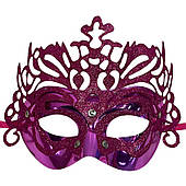 Маска венеція візерунки малинова