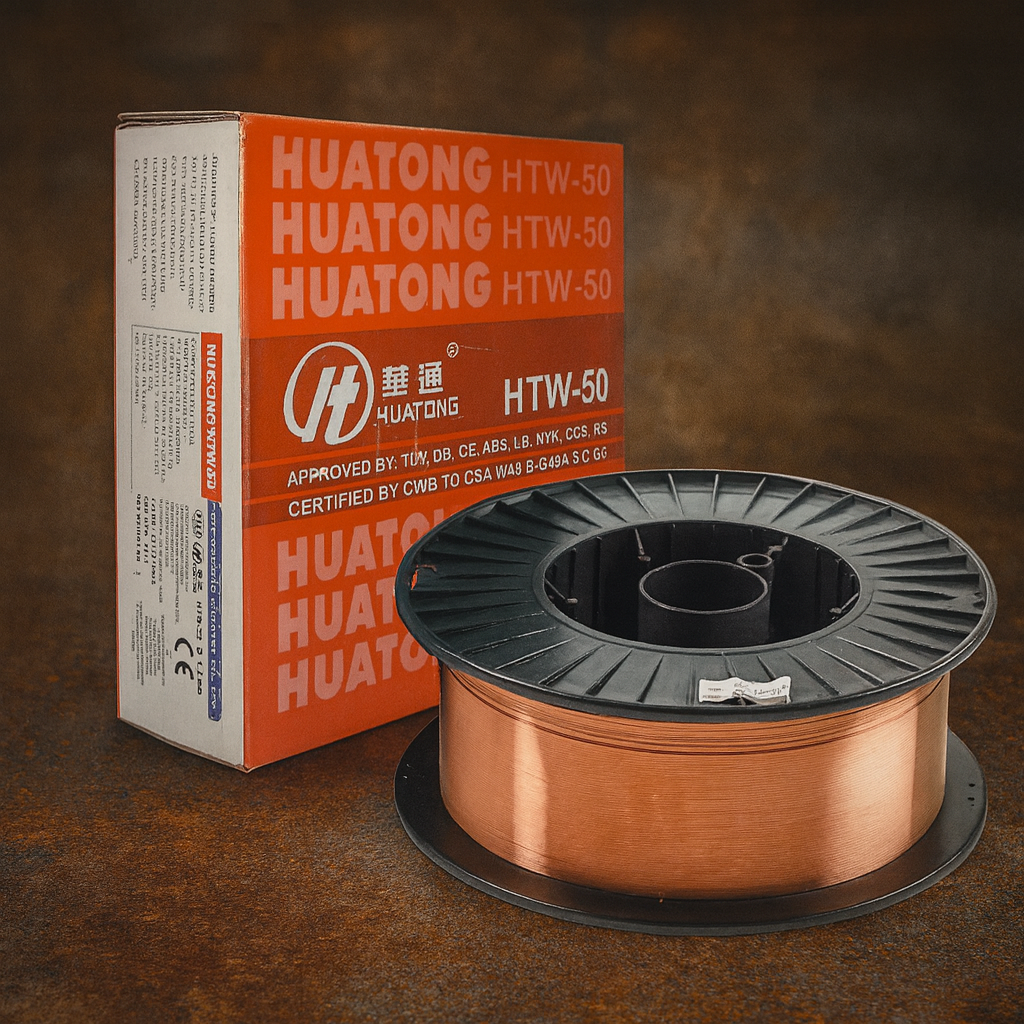 Дріт зварювальний обміднений HTW-50 Huatong 0.8 мм, 5 кг, фото 1