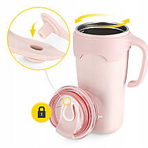 Термокухоль Mountain Goat зі соломинкою 0.65 л Pink (P-5905973406130), фото 3