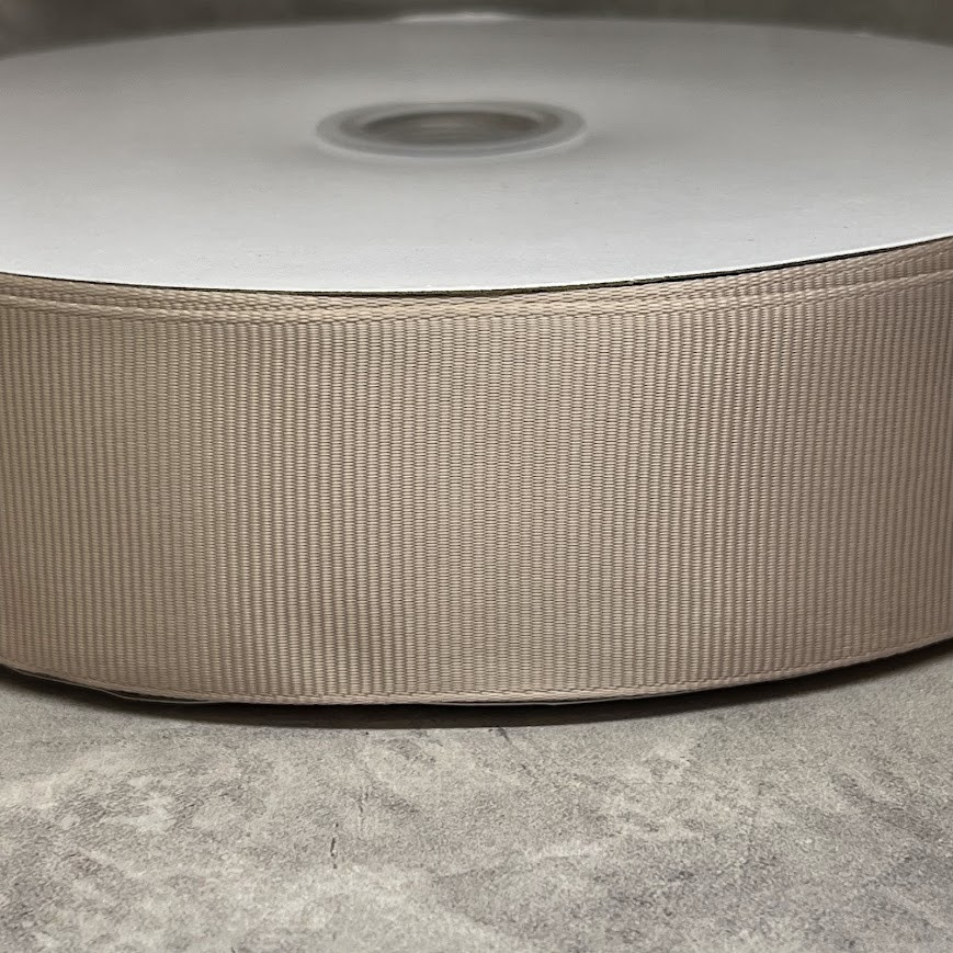 Репсова стрічка 4 см, колір кави з молоком, арт 010321, 1 метр, Різнокольоровий, фото 1