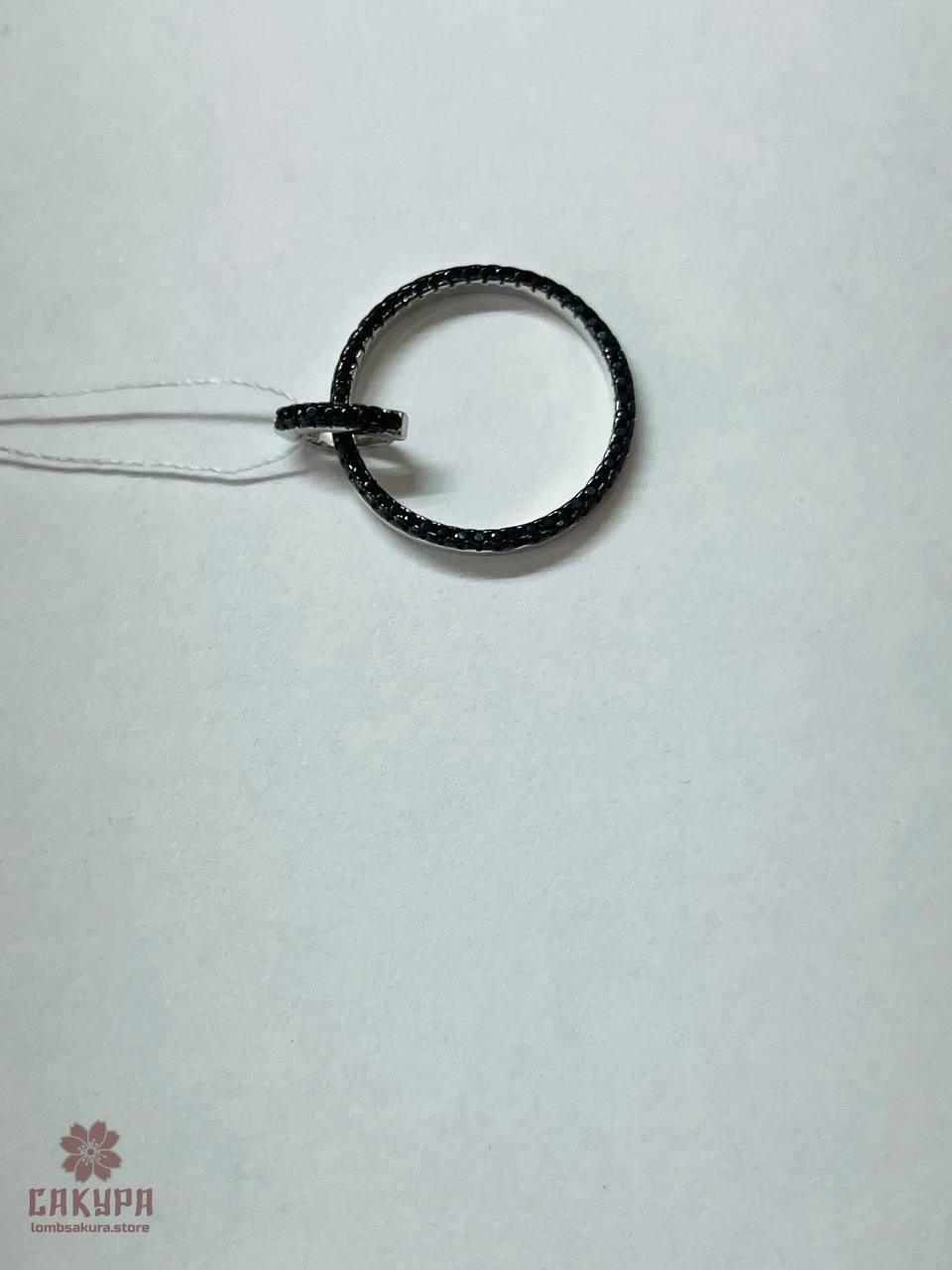 Срібний Кулон зі вставкою цирконій, фото 1