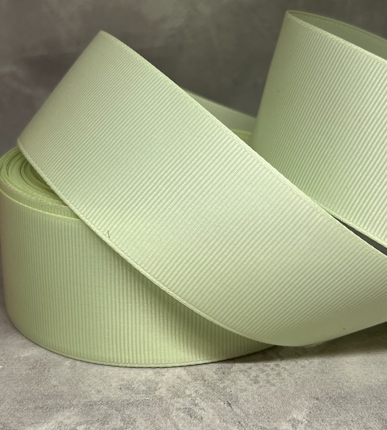 Репсова стрічка 4 см, колір світло-салатовий, арт 018904, 1 метр, світло-салатовий, фото 1