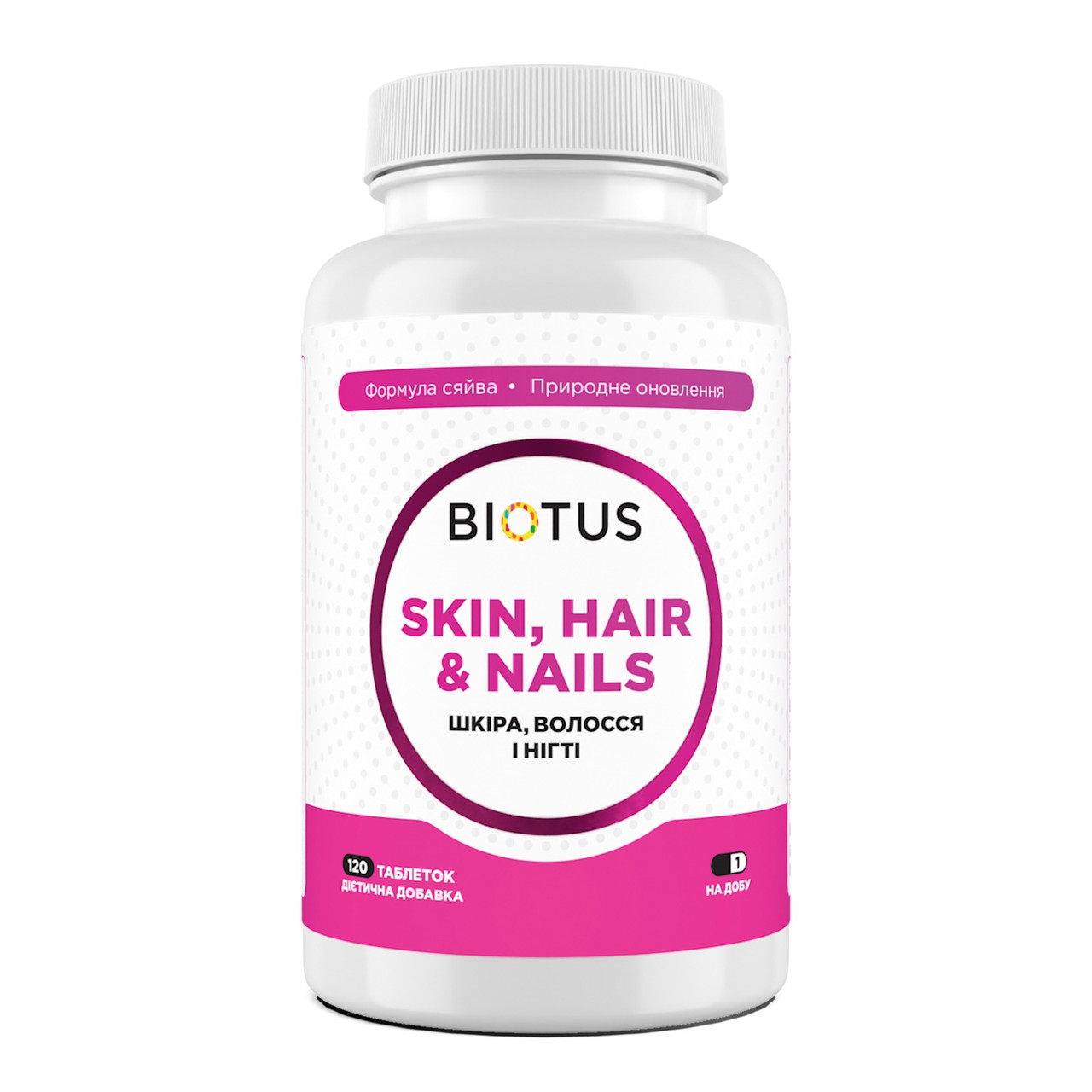 Волосся, шкіра та нігті, Hair, Skin & Nails, Biotus, 120 таблеток, фото 1