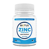 Цинк піколінат, Zinc Picolinate, Biotus, 15 мг, 60 капсул