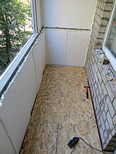 Підлога з OSB на балконі