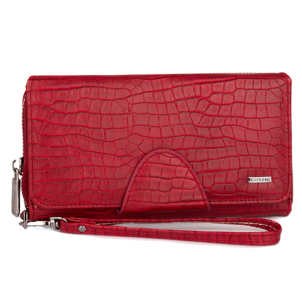 Гаманець жіночий шкіряний червоний Cossni (P422905 red)