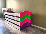 Дитяче ліжко за системою Монтессорі Кольорові Економ-1, фото 2