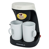Кавоварка крапельна Grunhelm GDC04 450 Вт 0.24 л з чашками білий з чорним