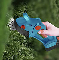 Аккумуляторный кусторез 48В с комплектом насадок и двумя батареями Универсальный садовый инструмент для ухода за растениями