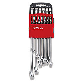 Набір ключів комбінованих 7-24мм 14ед. на холдері (червоний) GSAB1402 TOPTUL