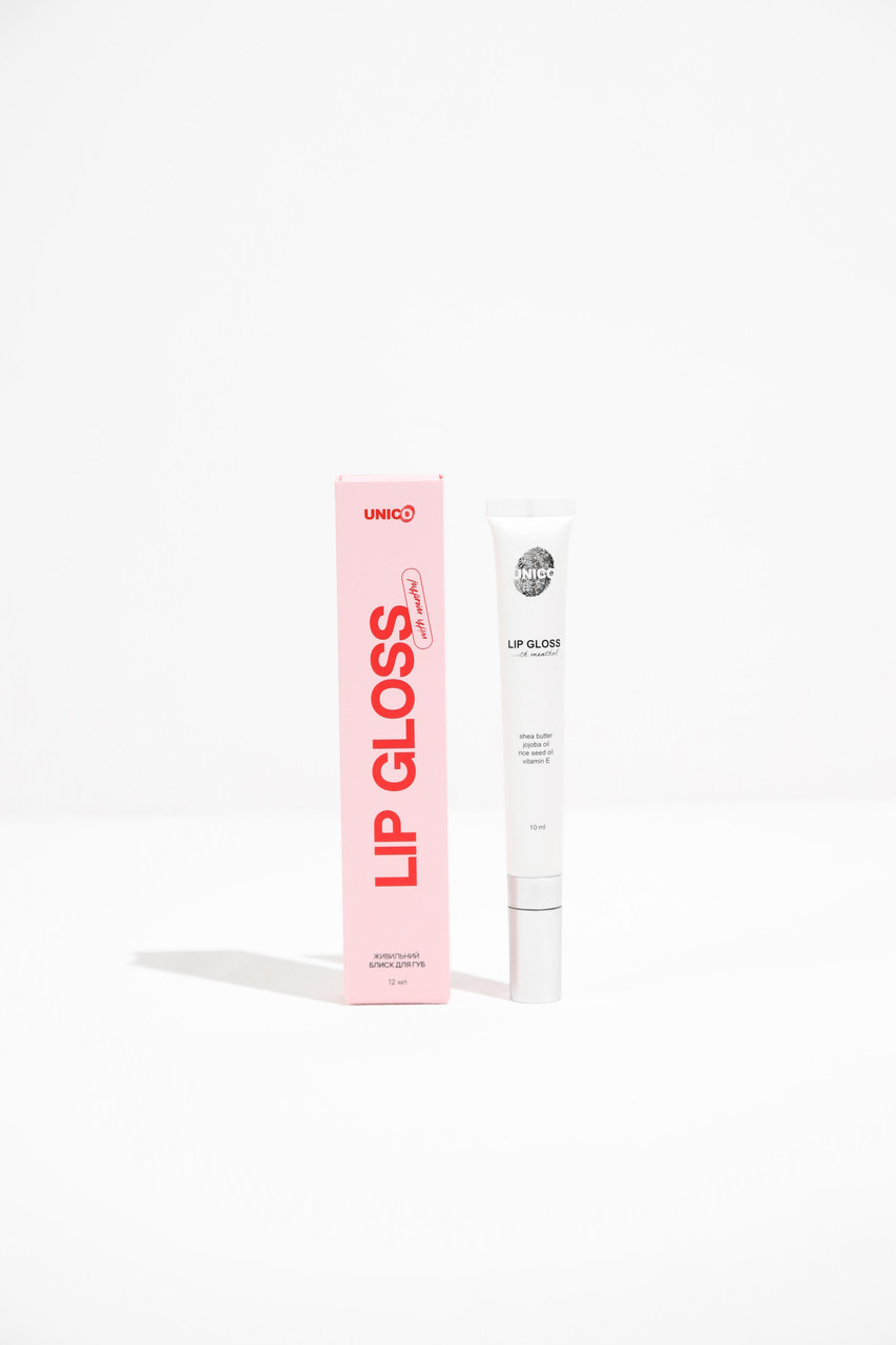 Блиск для губ з ментолом UNICO Lip Gloss with menthol - JAM (12 ml), фото 1