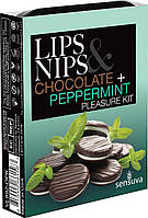 Подарунковий набір Sensuva Lips & Nips Pleasure Kit - Chocolate Peppermint 2 x 4г