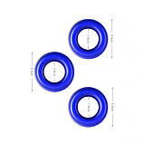Кільця ерекції, інтимні обручі для пеніса Vscnovelty Doughnut Triple Stamina Set з TPE, фото 4