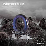 Насадка обруч для ерекції, чоловіче інтимне кільце Hueman Saturn з вібрацією, силікон, фото 9