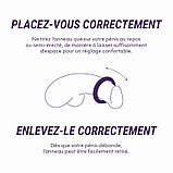 Насадка обруч для ерекції, чоловіче інтимне кільце Hueman Saturn з вібрацією, силікон, фото 8