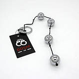 Анальні кульки, аналеві кульки Heavy Metal з гладкого металу, фото 4