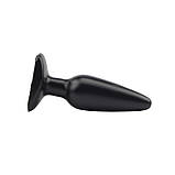 Анальна заглушка, пробка для ануса Chisa Anal Plug Medium чорний, ПВХ, 13.5 см, фото 6