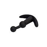 Анальний вібростимулятор, анальний масажер Black Mont Playful Beaded 10-режимний, фото 5