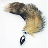 Анальна затичка, корок для ануса MetalFox 8 см, фото 4