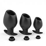 Анальна пробка, анальний душ силіконова 5 см діаметр 8 см довжина, фото 5