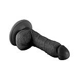 Дилдо, самотик для жінок Vscnovelty Realistic Dong Black 7.3 дюйма, фото 6