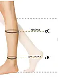 51% БАВОВНИ Компресійні гольфи від варикозу RELAXSAN MEDICALE COTTON 2 клас компресії відкритий носок (мисок, фото 3
