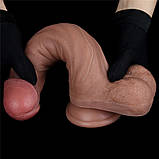 Імітатор пеніса, фалоїмітатор Lovetoy Dual Layered Silicone 9 дюймів, фото 6