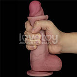 Вібро імітатор члена, фалос з вібрацією Sliding Skin Pro II Lovetoy 8.0 Dual Layer Silicone, фото 9