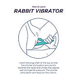 Вібратор для жінок, вібростимулятор Meta Rabbit Vibrator силіконовий, водонепроникний 23 см, фото 8
