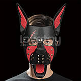 Маска-нампордник, рольова маска Rebellion Reign Scarred Alpha Pup Mask, знімна морда, фото 7