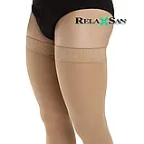 51% БАВОВНИ Компресійні панчохи від варикозу RELAXSAN MEDICALE COTTON 2 клас компресії відкритий носок (мисок), фото 8