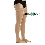 51% БАВОВНИ Компресійні панчохи від варикозу RELAXSAN MEDICALE COTTON 2 клас компресії відкритий носок (мисок), фото 9