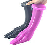 Анально-вагінальний фалоімітатор, фістинг дилдо Bdsm4u високоякісний силікон, фото 4