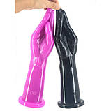 Анально-вагінальний фалоімітатор, фістинг дилдо Bdsm4u високоякісний силікон, фото 5