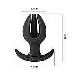 Надувний анальний корок, розширювач Petal Silicone Inflatable знімний шланг, фото 4