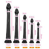 Фалоїмітатор гігант, довгий анальний фалоїмітатор Golden Python з присоскою силіконовий, фото 5