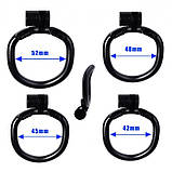 Пояс вірності для чоловіків, чоловічий пояс вірності ергономічний дизайн, отвором для сечовипускання, фото 4