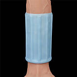 Ерекційне кільце, вібраційне кільце на пеніс Lovetoy Vibrating Ridge Knights Ring Blue, вібрація та зручність, фото 6