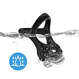 Ерекційне кільце, вібро кільце для члена Love Distance Triple Fun Ring Black силікон, фото 6