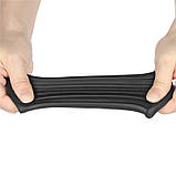 Ерекційне кільце, вібраційне кільце для члена Lovetoy Vibrating Ridge Knights Ring Black, водонепроникний TPE, фото 4