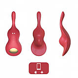 Вібратор клітора, стимулятор кліторальний Take Over-The Violin Red 9 режимів вібрації, фото 7