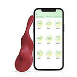 Вібратор клітора, стимулятор кліторальний Take Over-The Violin Red 9 режимів вібрації, фото 8