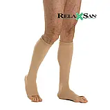 Компресійні гольфи від варикозу RELAXSAN MEDICALE CLASSIC 3 клас компресії з відкритим носком (миском) для, фото 10