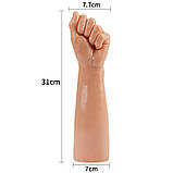 Фістинг фалоїмітатор, реалістичний кулак Lovetoy 30 см, фото 5