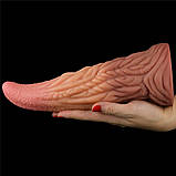 Фістинг фалоїмітатор, анальний фіксатор Lovetoy Dual Layered Silicone 25 см, фото 9