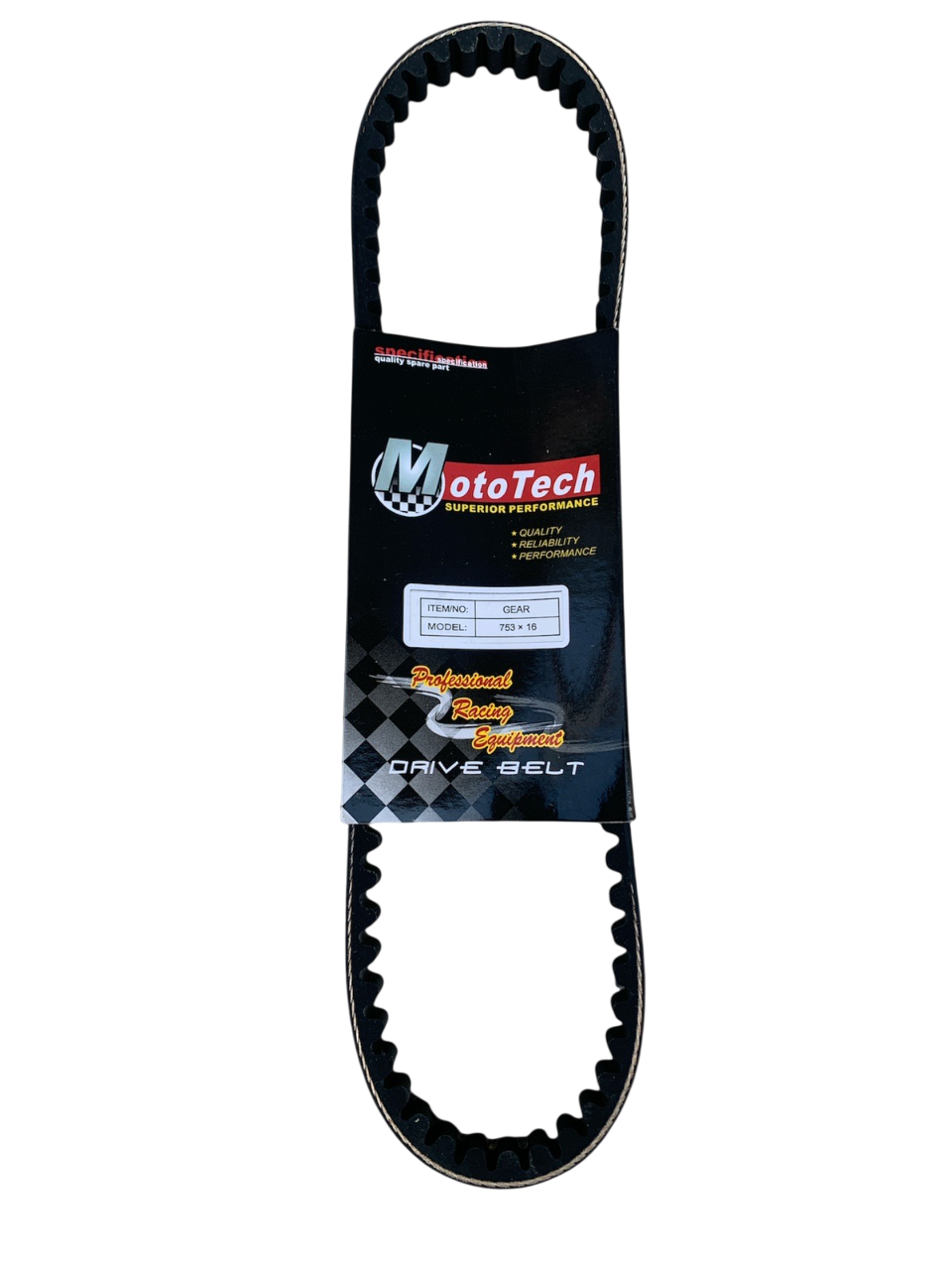 Ремінь варіатора для Yamaha GEAR (753 x 16) Тайвань, MotoTech