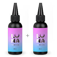 Набір для покриття нігтів 2в1: каучукова база Rubber base + Топ Non Wipe (без липкого шару), 60 мл