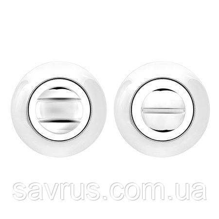 Фіксатор на двері, хромована кругла, WC-1403-CR, фото 1