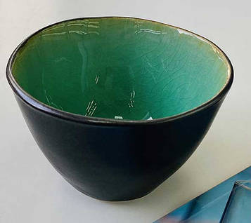 Піала 10Х6,5см 250мл "Зелена лагуна", 48 шт/ящ,101-0981, 101-0981CG;101-0338